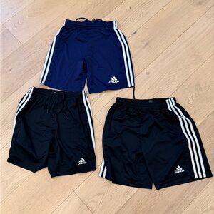 Adidas Kids' Black and Navy Shorts